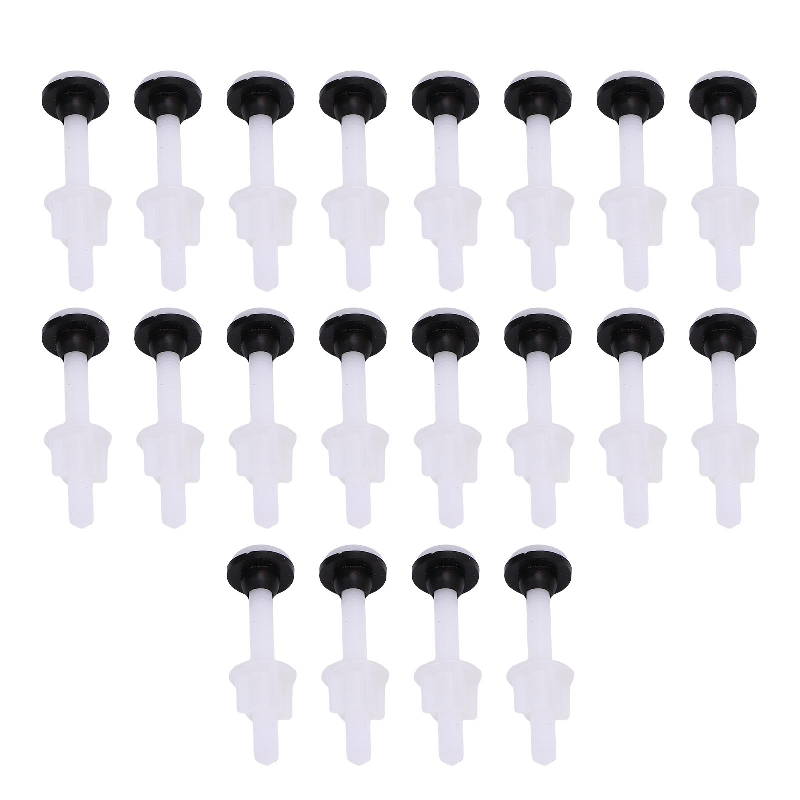 20 шт. Пластиковый крепежный болт для бачка унитаза, Легко устанавливаемый крепежный винт, Уплотнители для двухкомпонентного унитаза