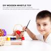 2 Stück Holz-Zugpfeifen Spielzeug Holzpfeifen Kinder Musikinstrument