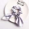 Elegant Bunnies Ears Hair Tie  Satins Scrunchie Solid Color Hair Accessory Ponytail Holder For Women and Girls