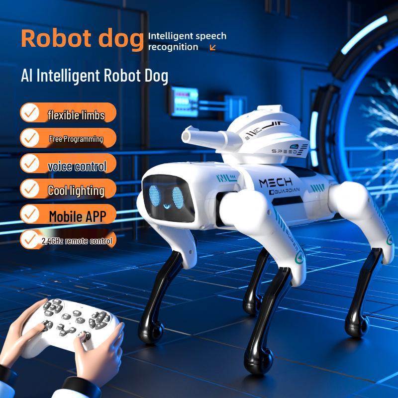 AI Bionic Combat Robot Dog with Remote & Voice Command