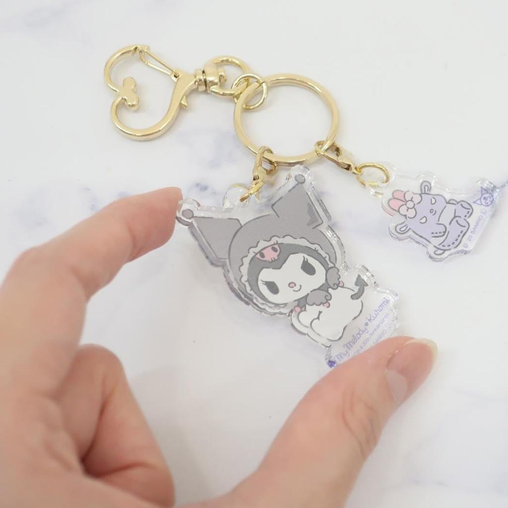 My Melody Kuromi 50th & 20th Anniversaries Kuromi Double Acrylic Keychain