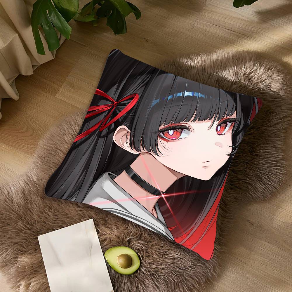 Hot Chisa Wuthering Waves Pillow Case Cushion Cover Decor Home Throw Pillow Covers For Couch Camping Pillow Cover Decorations