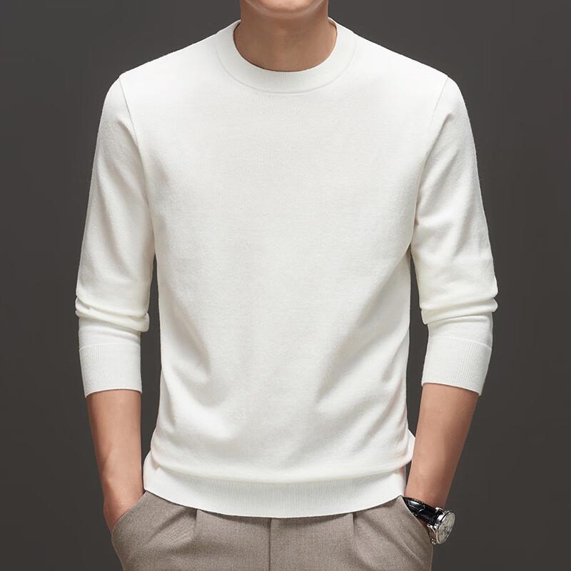Yalu Men's Casual Round Neck Knit Sweater