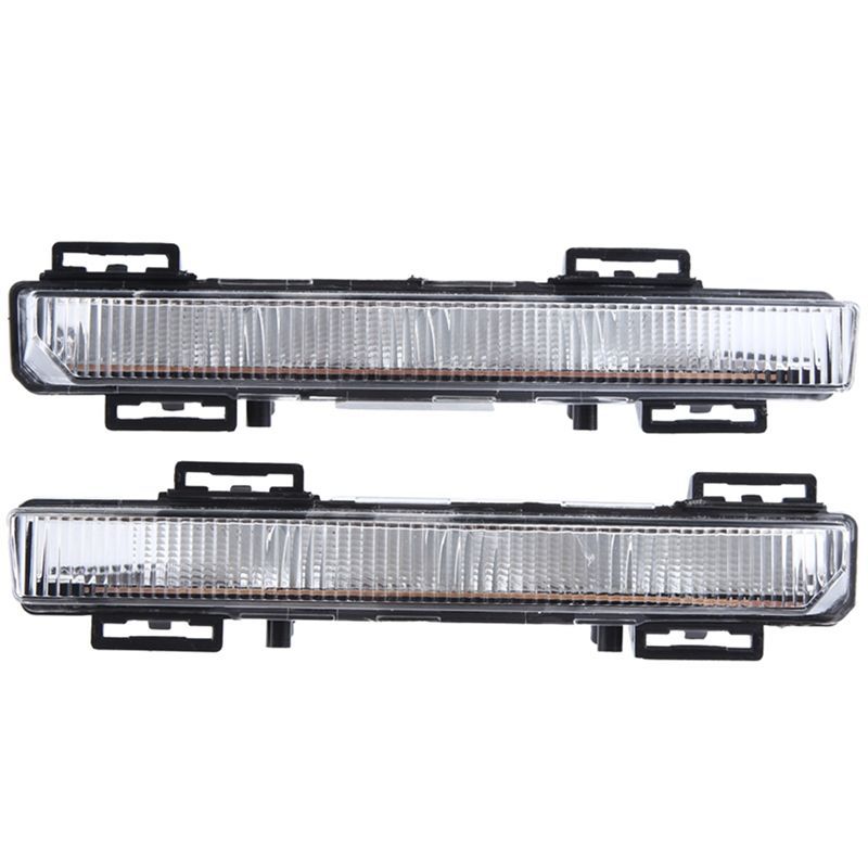 1Pair Car Daytime Running Light (LH+RH) Car Front Bumper Light 2049064802 For C-CLASS W204 S204 07-14