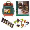 Mega Dinosaur Set with Case, Eggs, Volcano, Figures Educational Toy