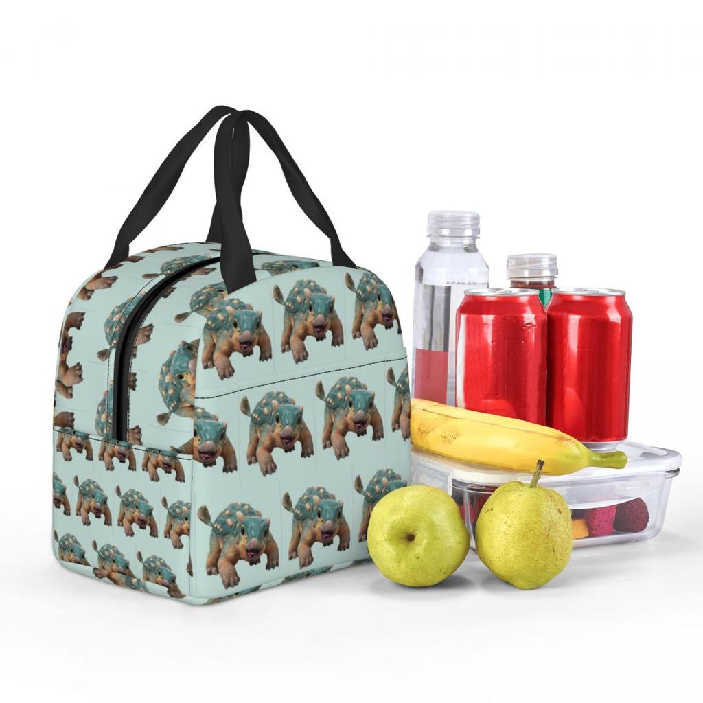 Bumpy Ankylosaurus Magniventris Isolierte Lunchtasche für Kinder Schulkühler Thermische Lebensmittelbox Tragbare Lunchboxen Behälter
