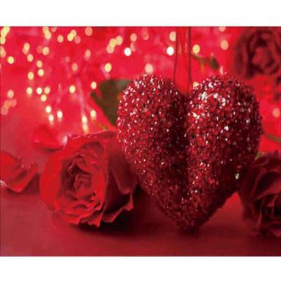 Pittura diamante 5D fai da te punto croce trapano rotondo completo rosa rossa amore ricamo diamante