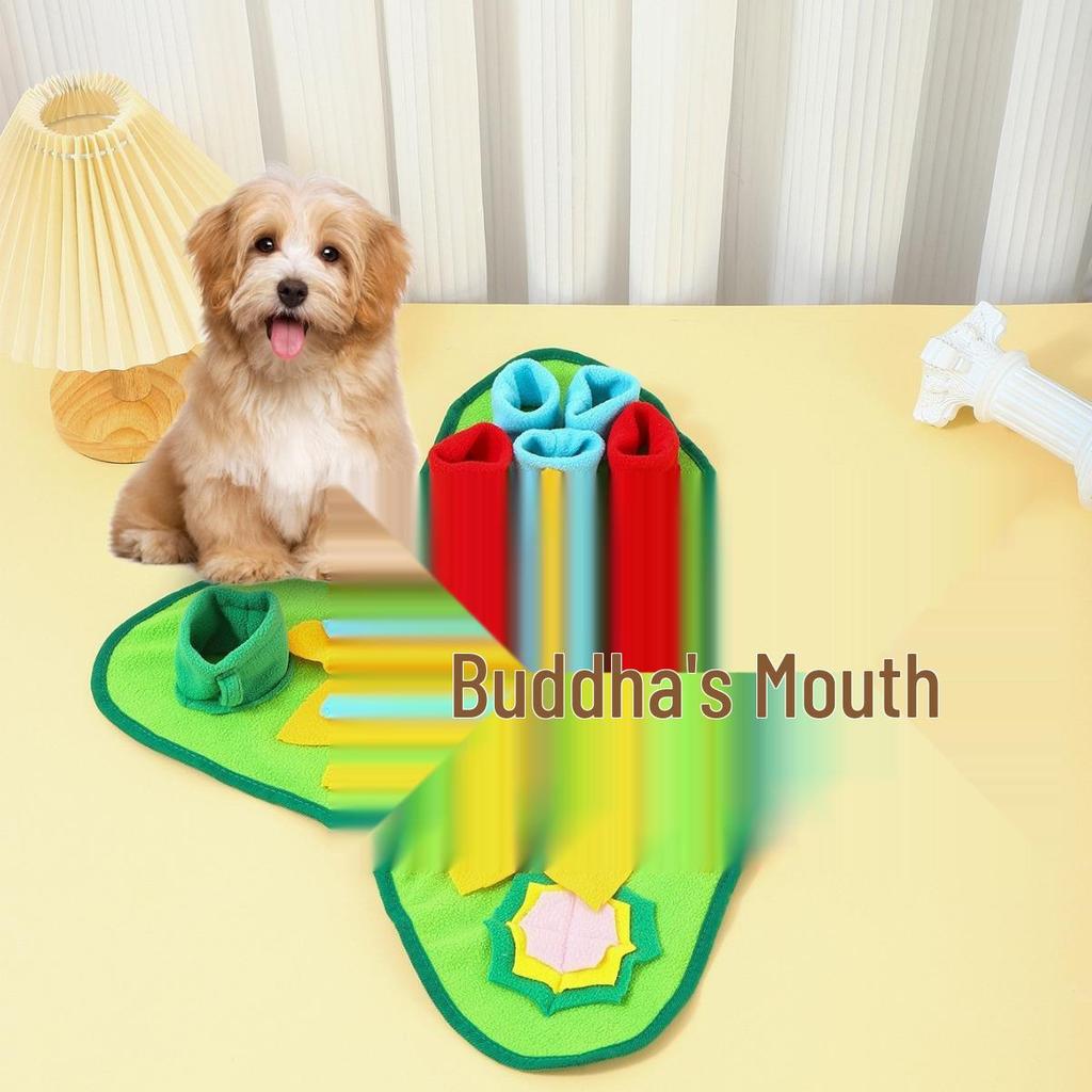 Pet Slow Feed Puzzle Mat: Anti-Choke Sniffing and Foraging Toy for Dogs and Cats