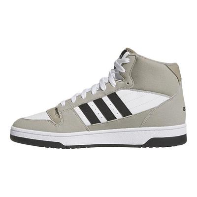 BREAK START Slip Resistant Abrasion Resistant Mid Top Skateboard Shoes Unisex Gray White Black JI3406