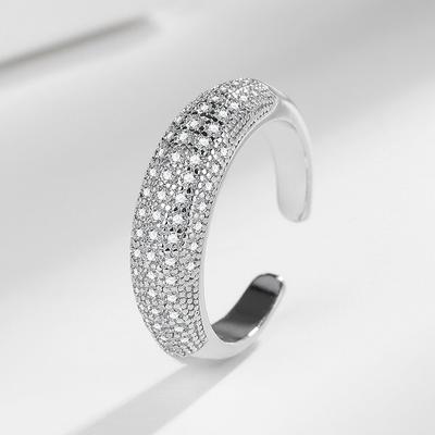 Bagues en zircon, Bagues pour femmes au design de niche, Tempérament à la mode et polyvalent, Bagues haut de gamme pour l'index