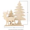1Pc Wooden 3D DIY Assemble Craft Ornaments Decorations Christmas Reindeer Santa Claus,for Christmas Party Home Desk Decor