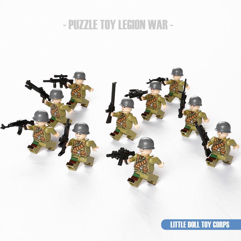 City Defense Team Toy: Small Building Block Figures for Kids