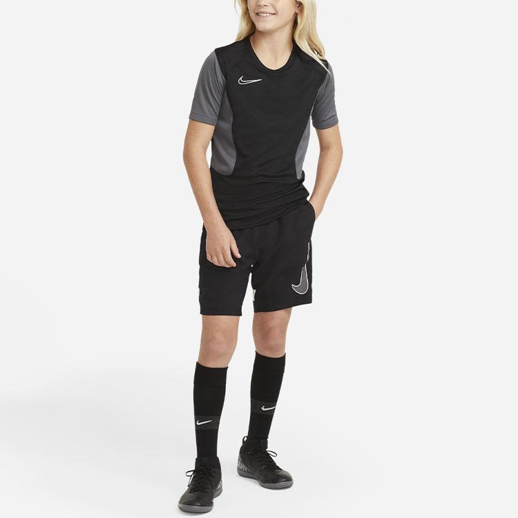Nike Dri-FIT Academy Color Block Logo Print Straight Leg Sports Shorts Kids shorts Black CV1469-011
