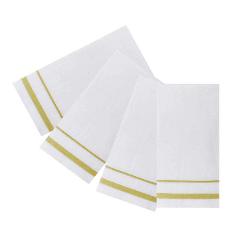 50 Piece Dust-free Paper Disposable Table Napkin Biodegradable Striped Print Disposable Serviette Soft Tissue Paper