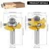 3-12mm T Slot Router Bit 1/2in Shank Handle Belt Bearing Woodworking Tool Router Bits 3 Teeth Wood Router Bit for Countertop2025