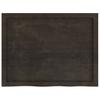 Vidaxl Blat Do Łazienki, Ciemnobrązowy, 80X60X(2-4) Cm, Lite Drewno