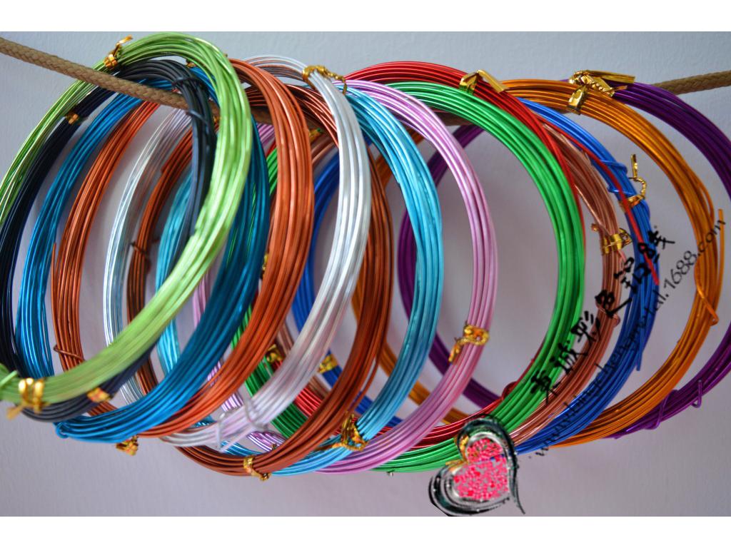 Colored 3.0mm x 5m Anodized Aluminum Wire for Handmade Bicycle Weaving and DIY Modeling