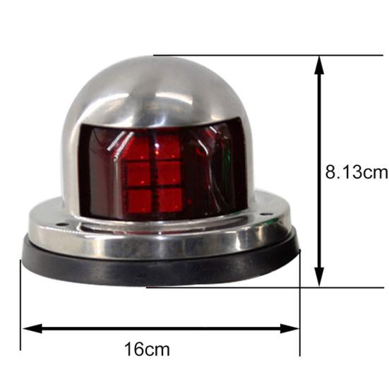 Feux De Navigation LED Pour Bateau – Lot De 2, Vert Et Rouge, Signalisation Port