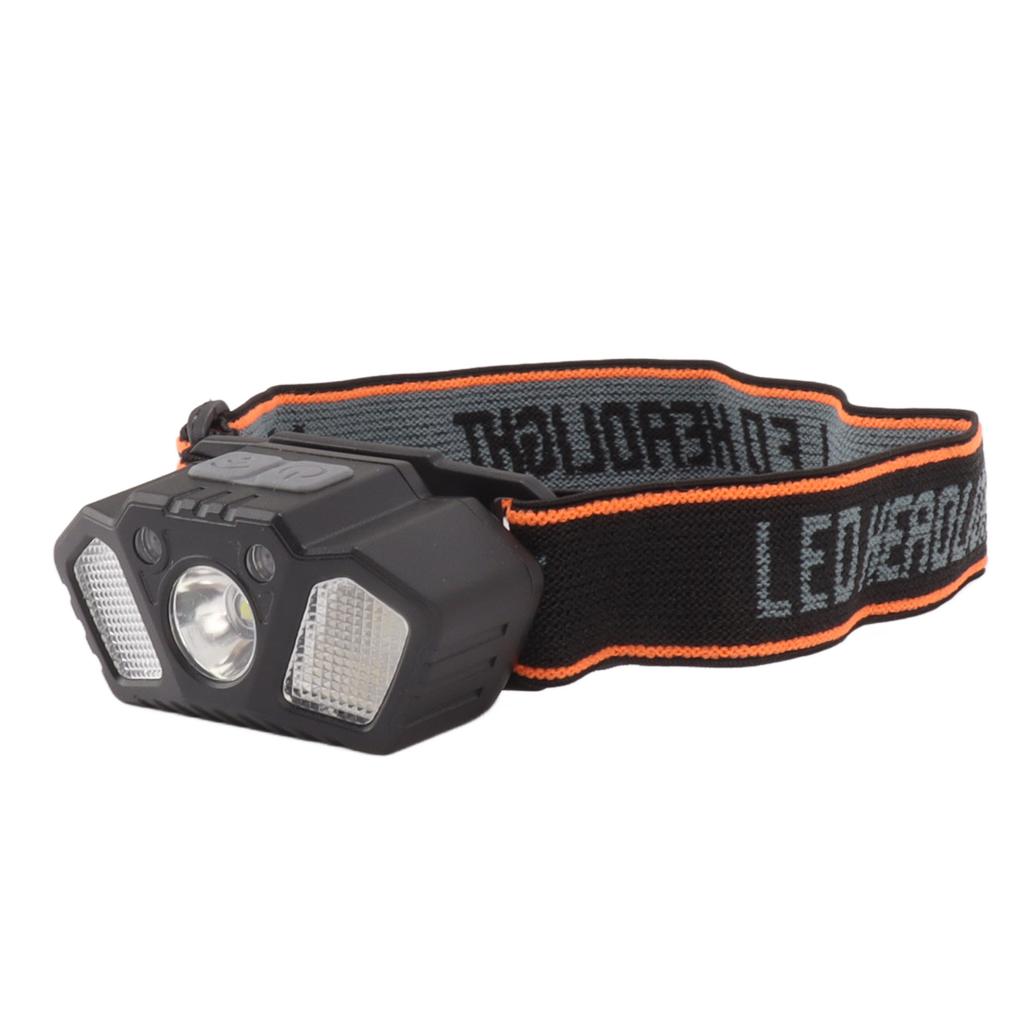 LED Headlamp White and Red Light High Bright Motion Sensing USB Rechargeable Headlamp Flashlight