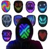 LED Lighted Light Up Mask Change Face Sensing Face Masks Luminous Halloween LED Mask  Cosplay Party