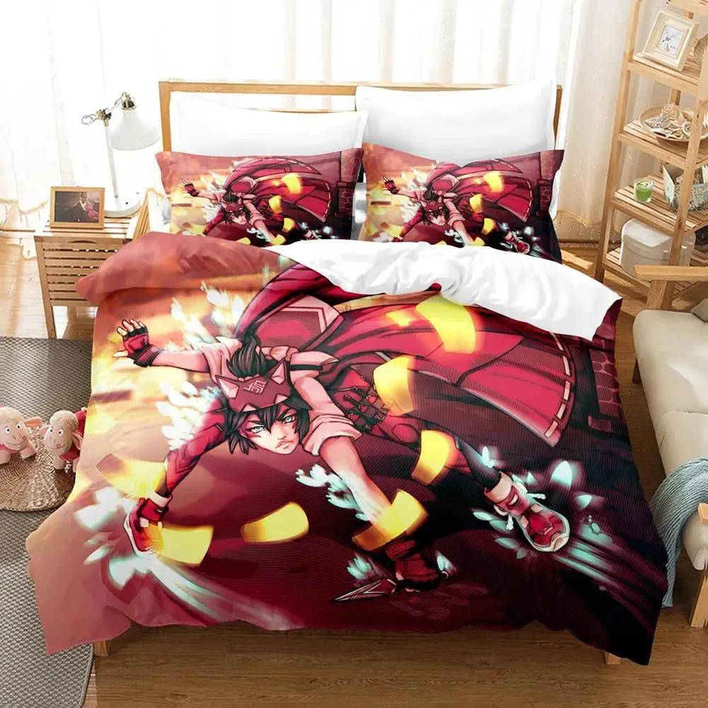 Comforter Game Overwatch Kiriko Heads Bedding Set Boys Girls Twin Queen Size Bed Kids Adult Home Textileextile