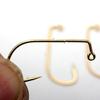 50pcs 90 Degree DIY Aji Head Hook Rock Mini Fishing Hooks 32891 Finesse For Soft Worm Lure Double Barbs