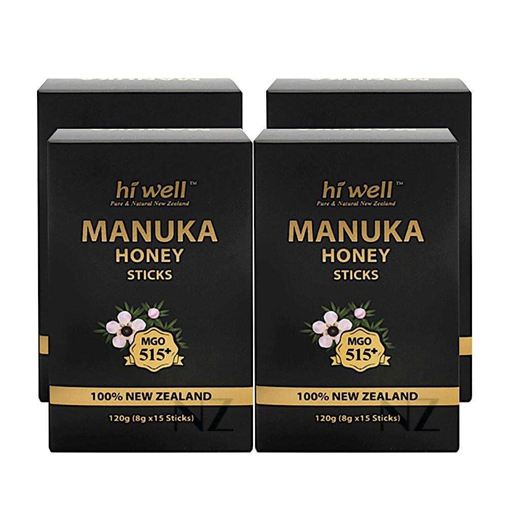 New Zealand Hiwell Honey Sticks MGO 15+8g 4 pcs 15 tablets