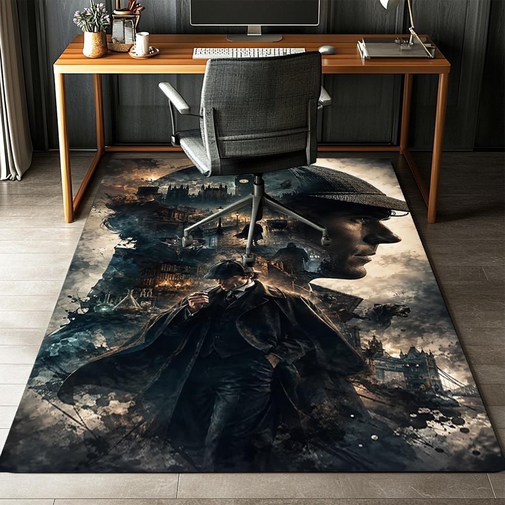 Sherlock Holmes Printed Carpet,Rug,for Office Chair Living Room Bedroom Kitchen Room Decor Gifts.