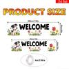 Puppy Dog Garden Fence Banner, Outdoor Pet Home Welcome Decoration