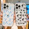 Fashion Floral Phone Case For Iphone 16 15 14 Pro Max 13 12 11 Shockproof Silicone Case Clear Cover