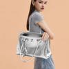 Platinum Bag, Genuine Leather Women's Simple Portable Shoulder Bag, Cowhide XL Women's Large-capacity Tote Bag