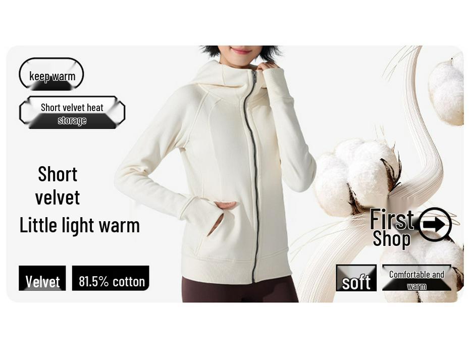 Women's Winter Slim Fit Zipper Vest - Warm, Sleeveless, Plus Velvet, Casual/Active Outerwear