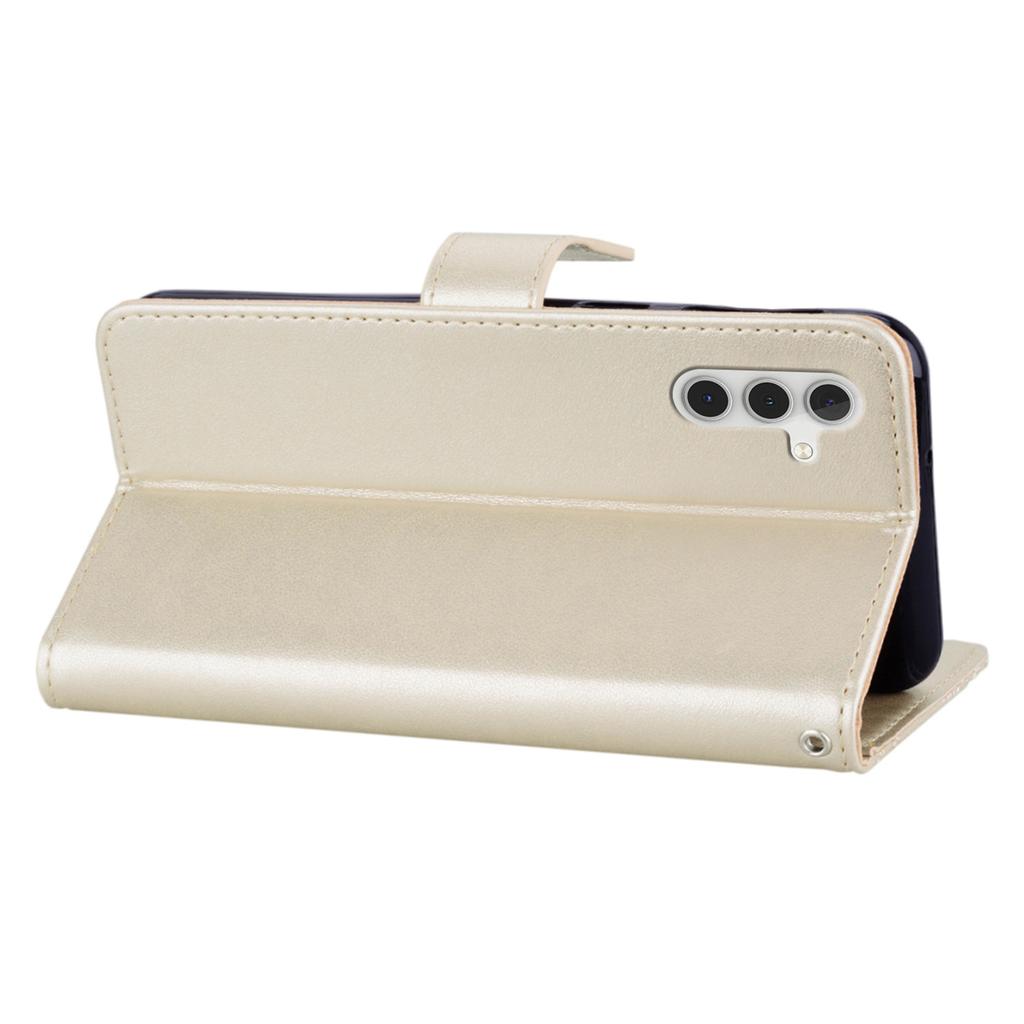 For Samsung Galaxy S24+ Case Rhinestone PU Leather Phone Cover with Wallet Stand