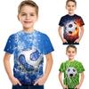 Barn T-shirts Kortärmad Cool fotboll Casual Streetwear Kläder Pojkar Flickor T-shirts