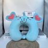 Customized Cartoon U-Shape Neck Pillow with Logo - Perfect for Cervical Support, Travel Comfort, and Company Gifts