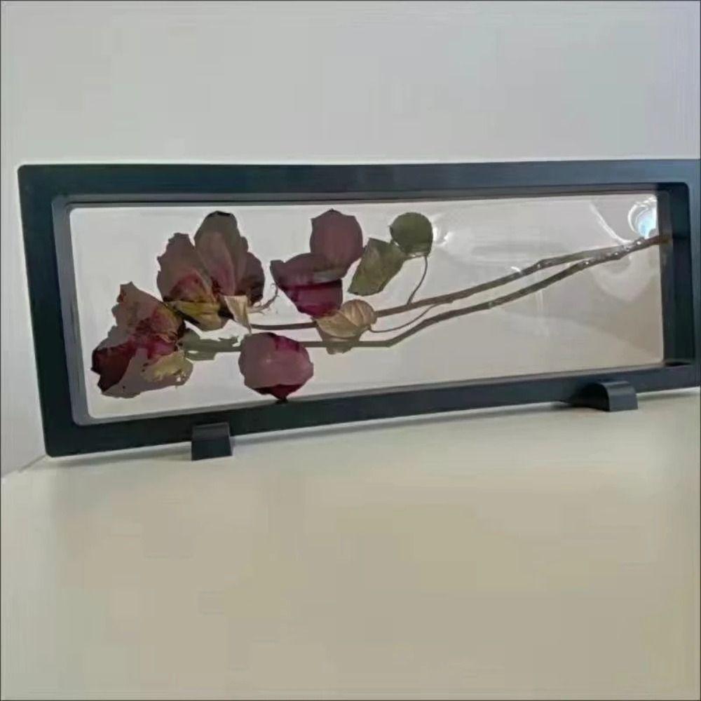 Reusable Flower Plant Display Frame 3D Transparent Jewelry Storage Case  Sample Exhibition Stand