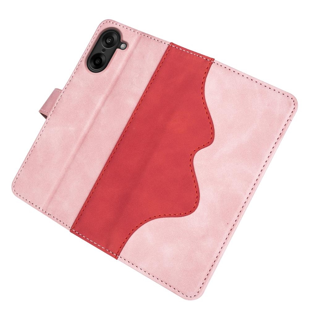 For OnePlus Nord CE5 5G/Ace 5 Racing 5G Wallet Case Leather Phone Cover Splicing Color