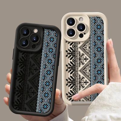 Komplett bedruckte matte TPU-Rückseite für iPhone 16 Pro 15 Pro Max 17 14 Plus 13 12 11 XR 8 Weiches Silikon Stoßfest Linsenschutz Handyhülle