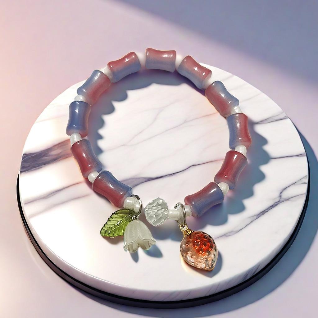 2025 Jadeite Green Jade Rabbit Bracelet: High-End Chinese Style, Year of the Snake, Elegant Women's Niche Beaded Design