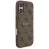 Coque Guess 4G Ring Logo Classique MagSafe pour iPhone 17 Marron