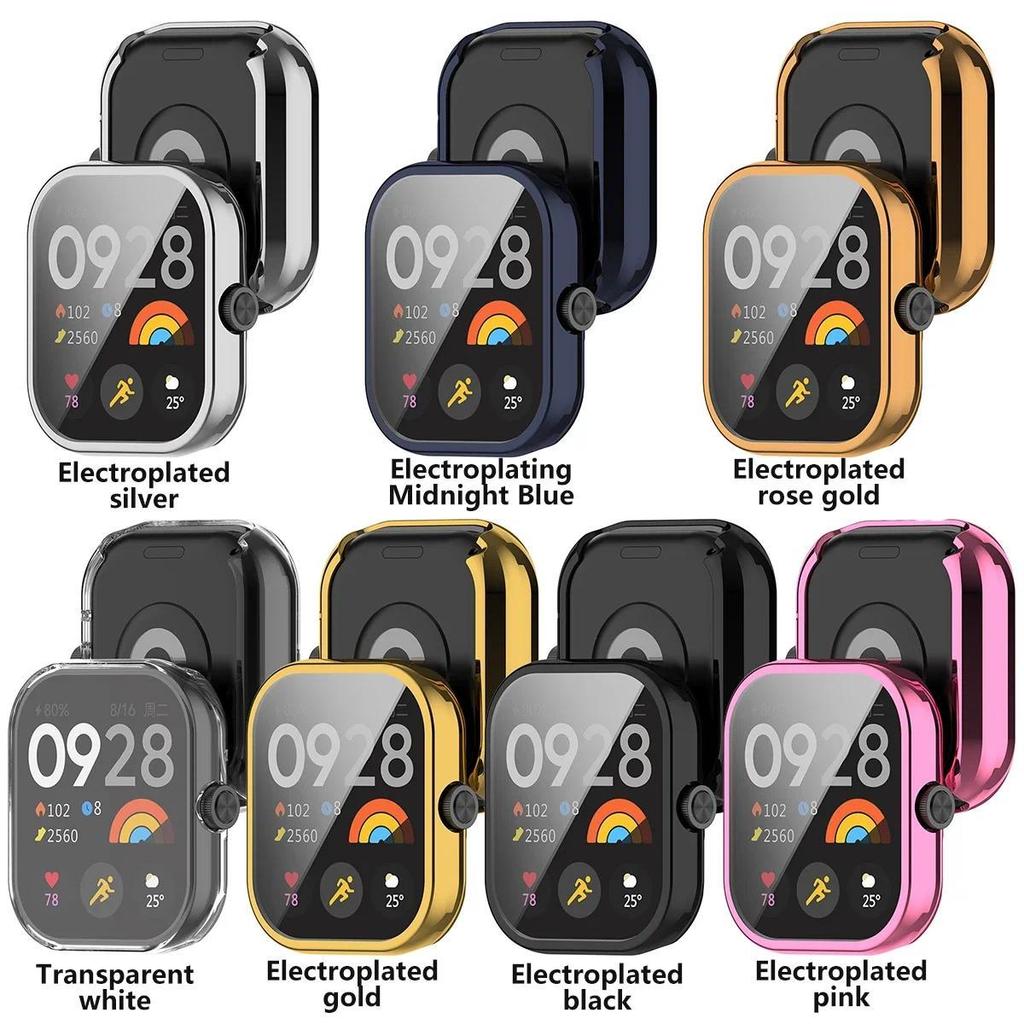 Watch Case For Redmi Watch 4 Full Soft and Clear TPU Screen Protector Shell Transparent Cover Protection Durable Accessories