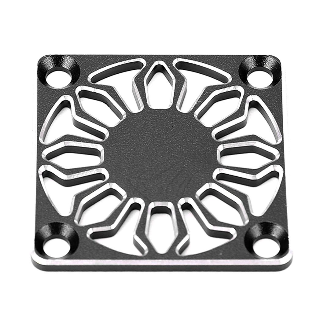RC Cooling Fan Cover Universal Aluminum Alloy Fan Protective Cover for ESC Motor Heatsink 30x30mm Black