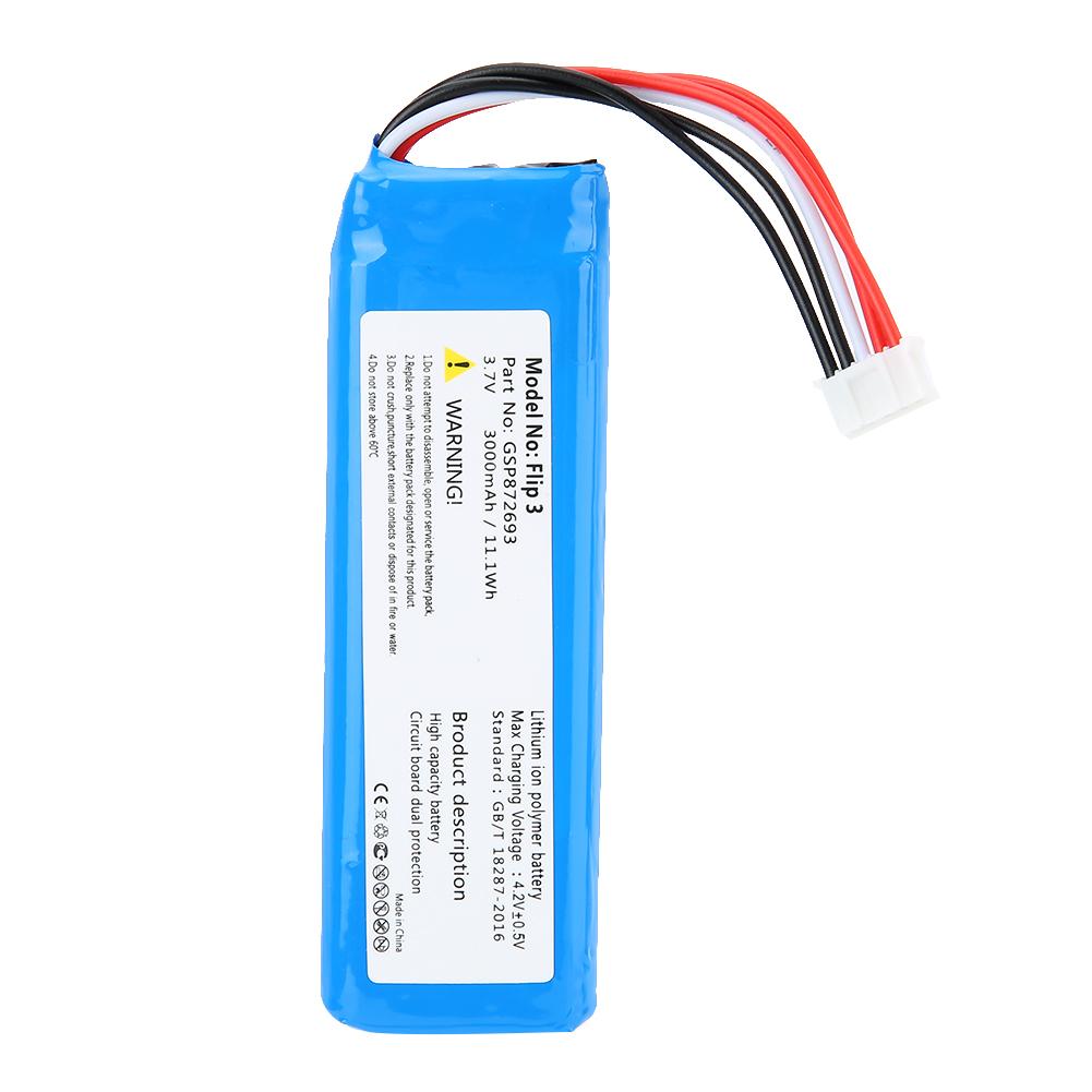 

DC 3.7V 3000mAh 11.1Wh литиевая батарея сменная перезаряжаемая батарея для Flip 3