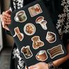 103053Pcs Autumn Ins Style Graffiti Stickers Cartoon Brown Decals Toy Diy Decoration Scrapbook Fridge Phone Bike Graffiti Gift