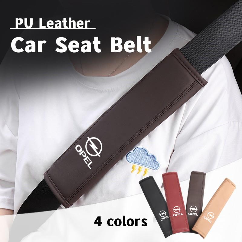 AAAYT1 For Opel Car Seat Belt Shoulder Rest Leather Anti-Scratch Comfort Protector Corsa Astra H G J Insignia Vectra Zafira Meriva