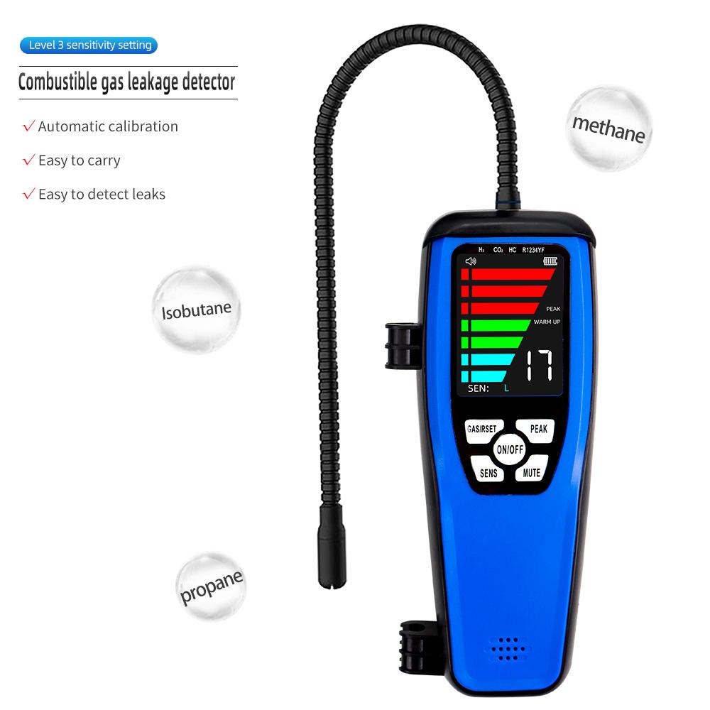 LD200 LD600 Halogen Gas Combustible Gas Leak Detector Refrigeration Gas Combustible Gas Leakage Analyzer 0-100% LEL With Alarm
