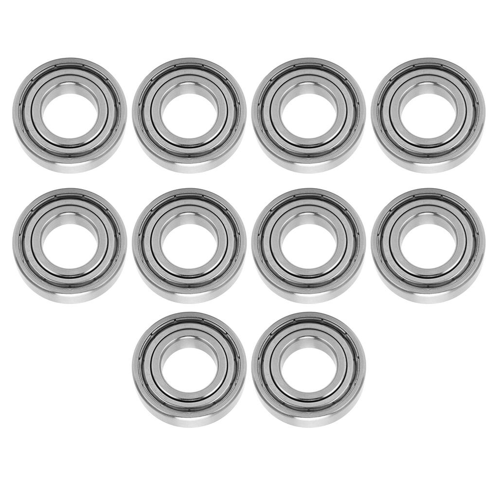 10Pcs Ball Bearing Stainless Steel with 17mm Inner Diameter Rollers Replacement for Machine