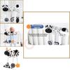 Plush Infant Crib Mobile With Bell Sound And Black White Animal Design