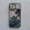 Landscape phone case For iPhone 16 14 11 12 13 15 Pro Max Mini 7 8 Plus XS X XR SE2 Japan Series Aestheticism Scenery Back Cover