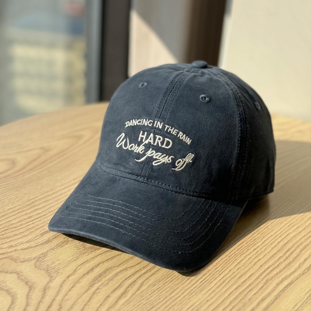 Spring and summer new fashion embroidered letter soft-top baseball cap, face-slimming duckbill cap for men, outdoor couple's sun hat